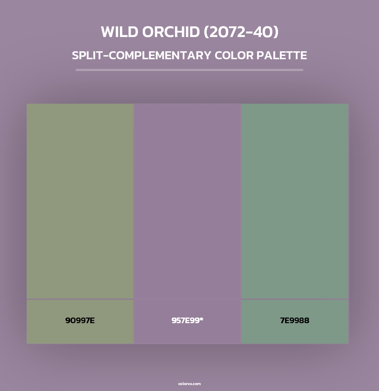 Wild Orchid (2072-40) - Split-Complementary Color Palette