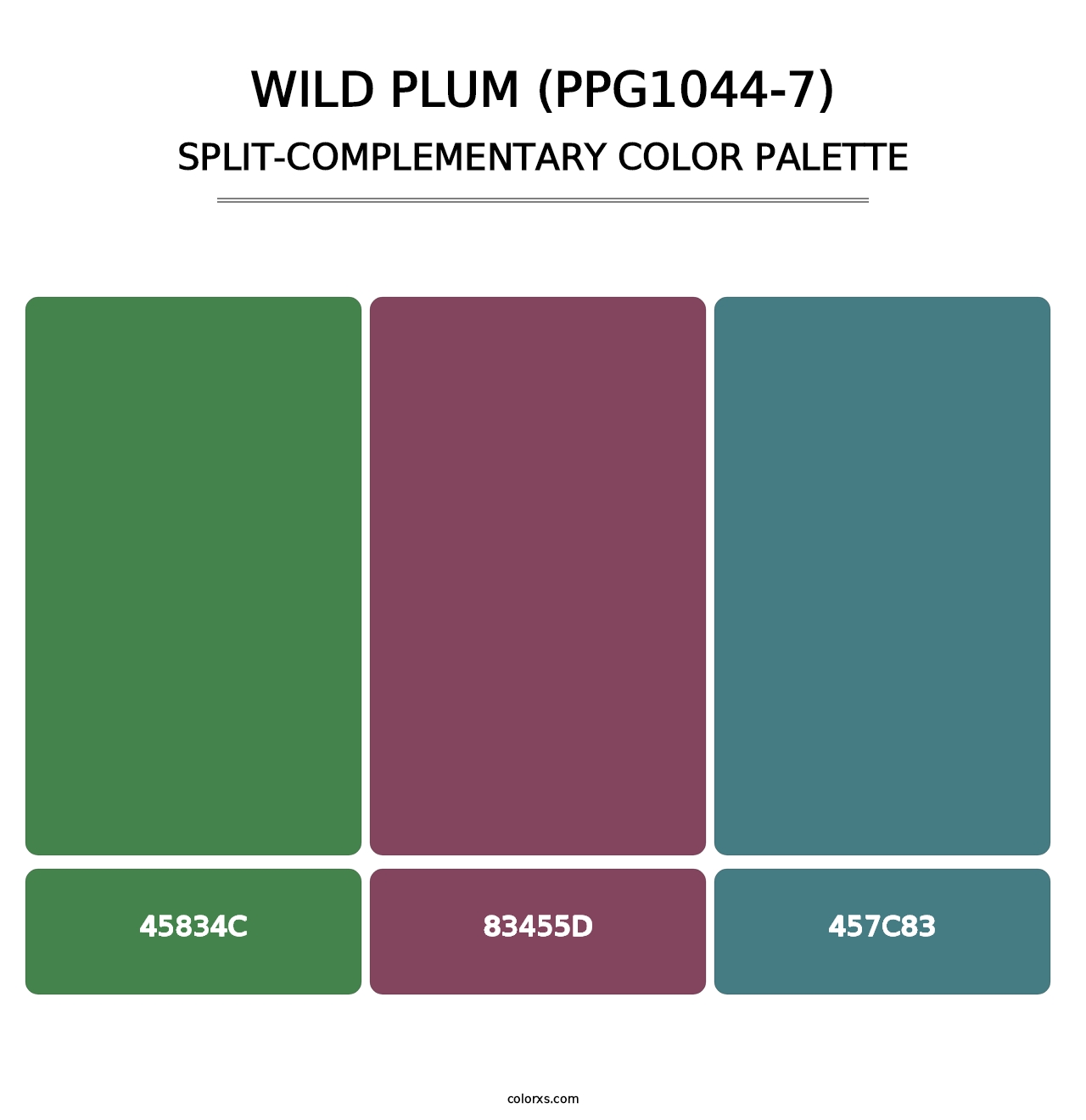 Wild Plum (PPG1044-7) - Split-Complementary Color Palette