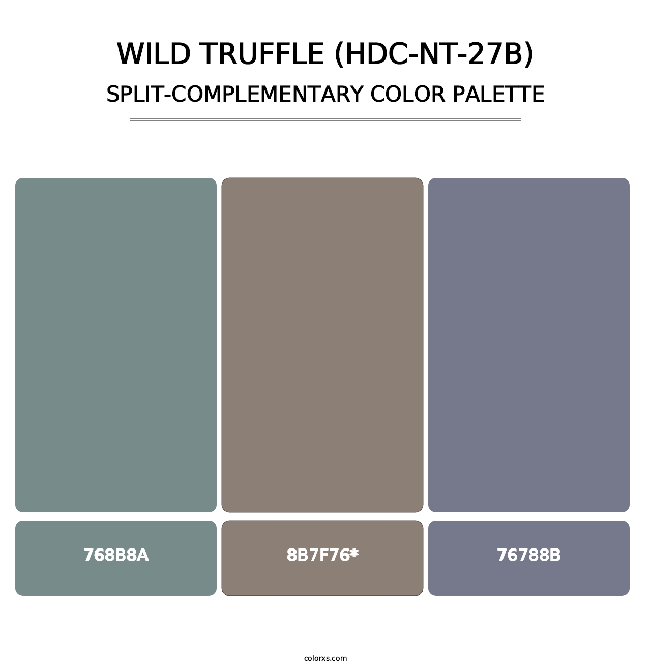 Wild Truffle (HDC-NT-27B) - Split-Complementary Color Palette