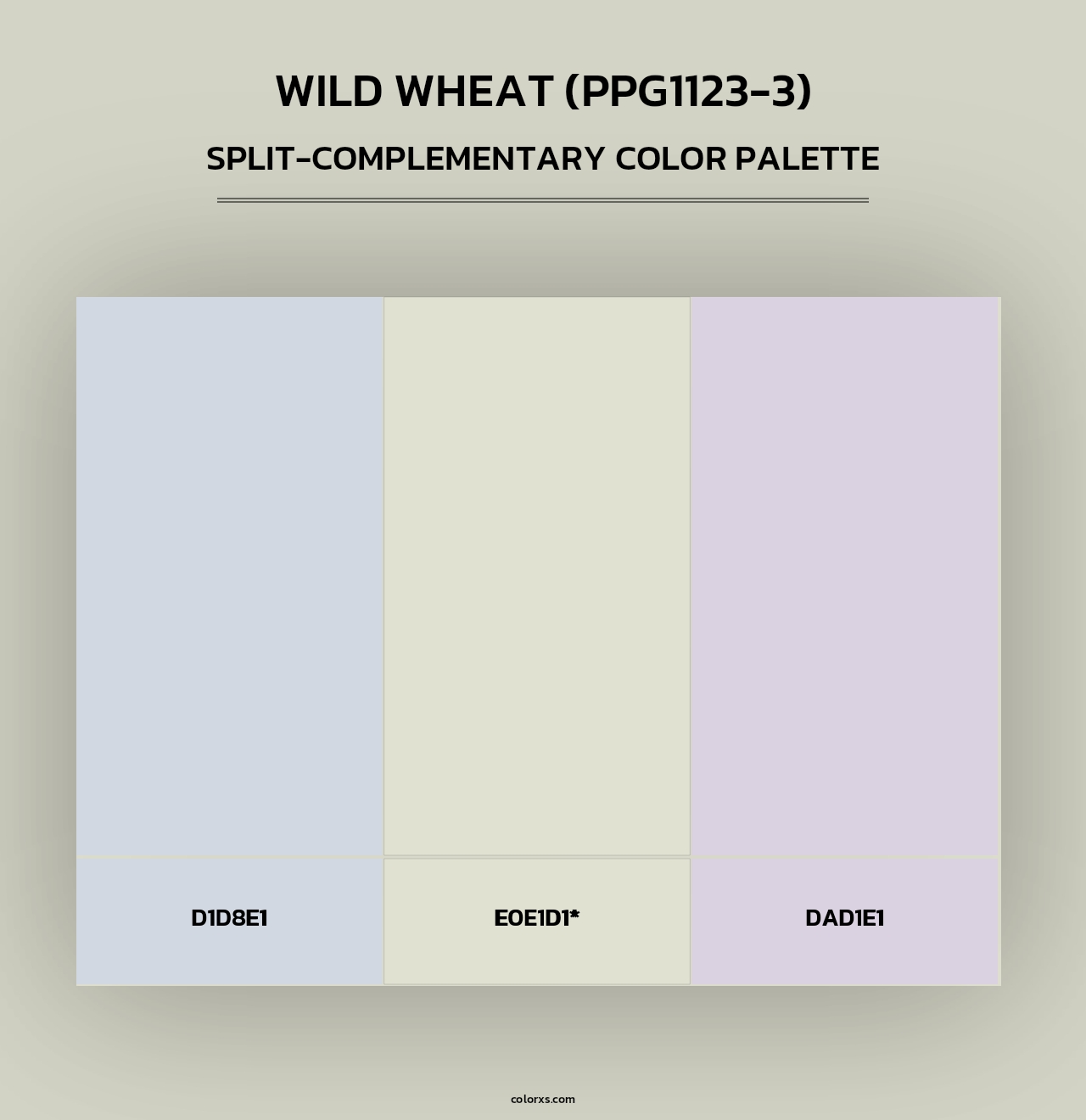 Wild Wheat (PPG1123-3) - Split-Complementary Color Palette
