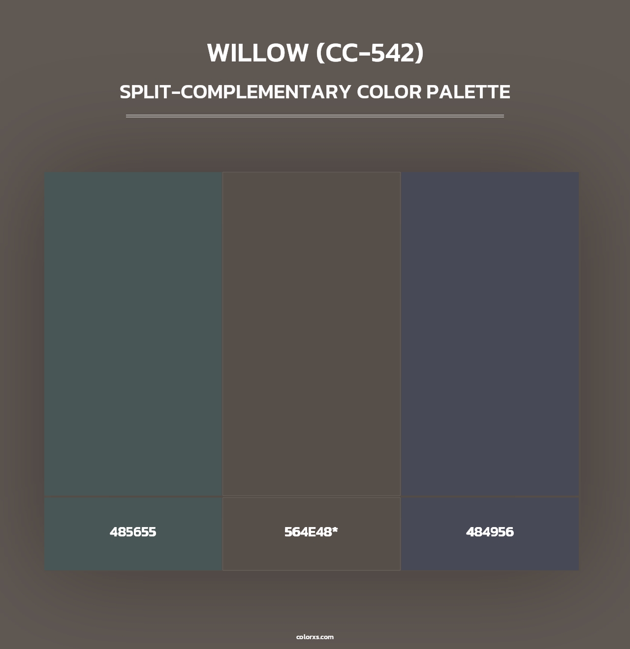 Willow (CC-542) - Split-Complementary Color Palette
