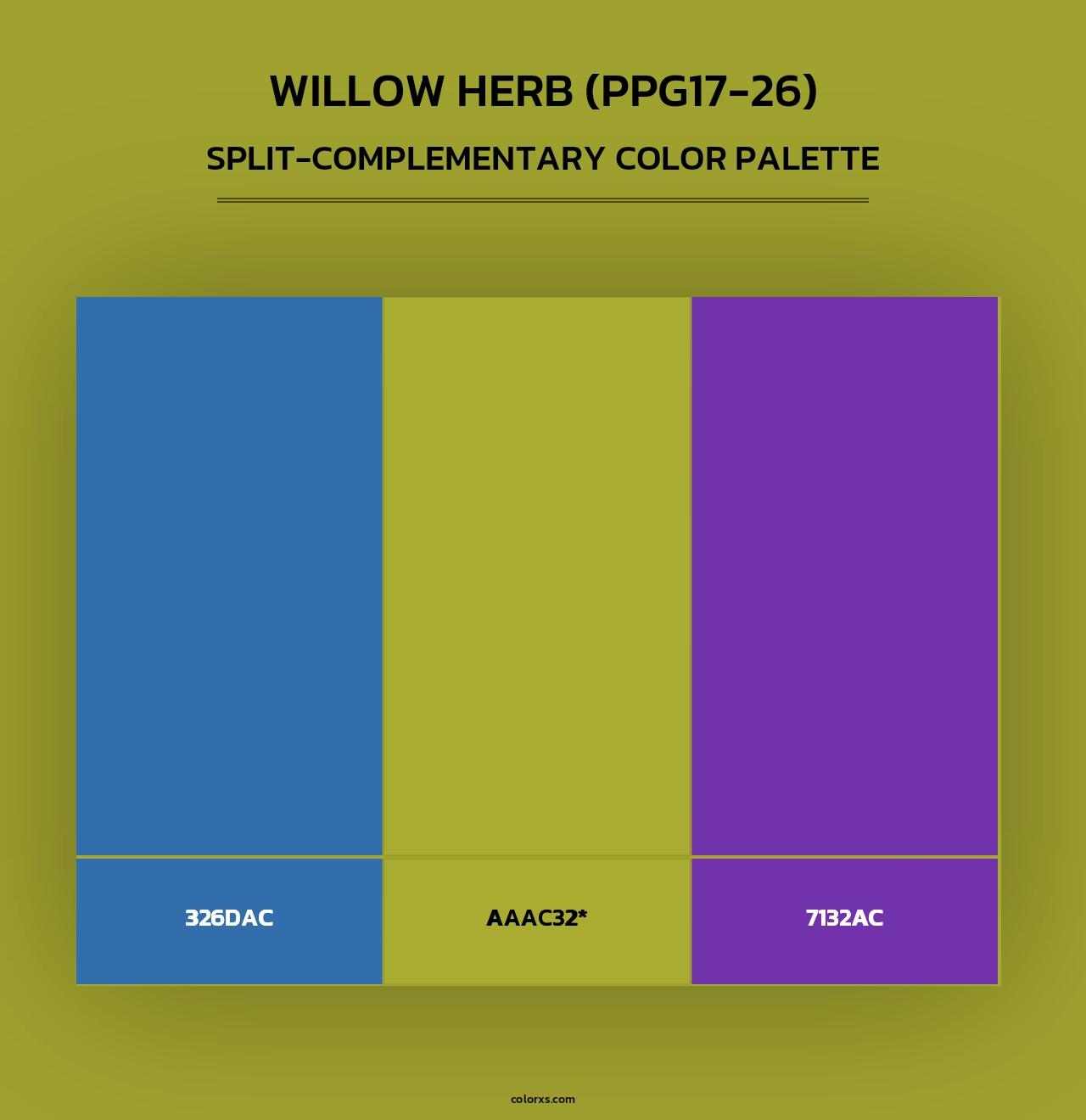 Willow Herb (PPG17-26) - Split-Complementary Color Palette