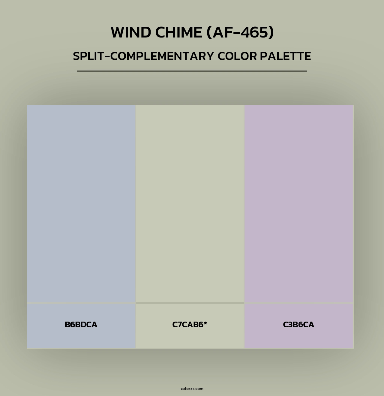 Wind Chime (AF-465) - Split-Complementary Color Palette