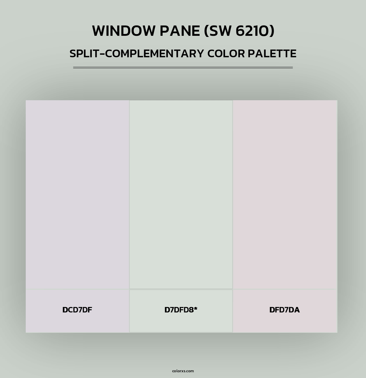 Window Pane (SW 6210) - Split-Complementary Color Palette