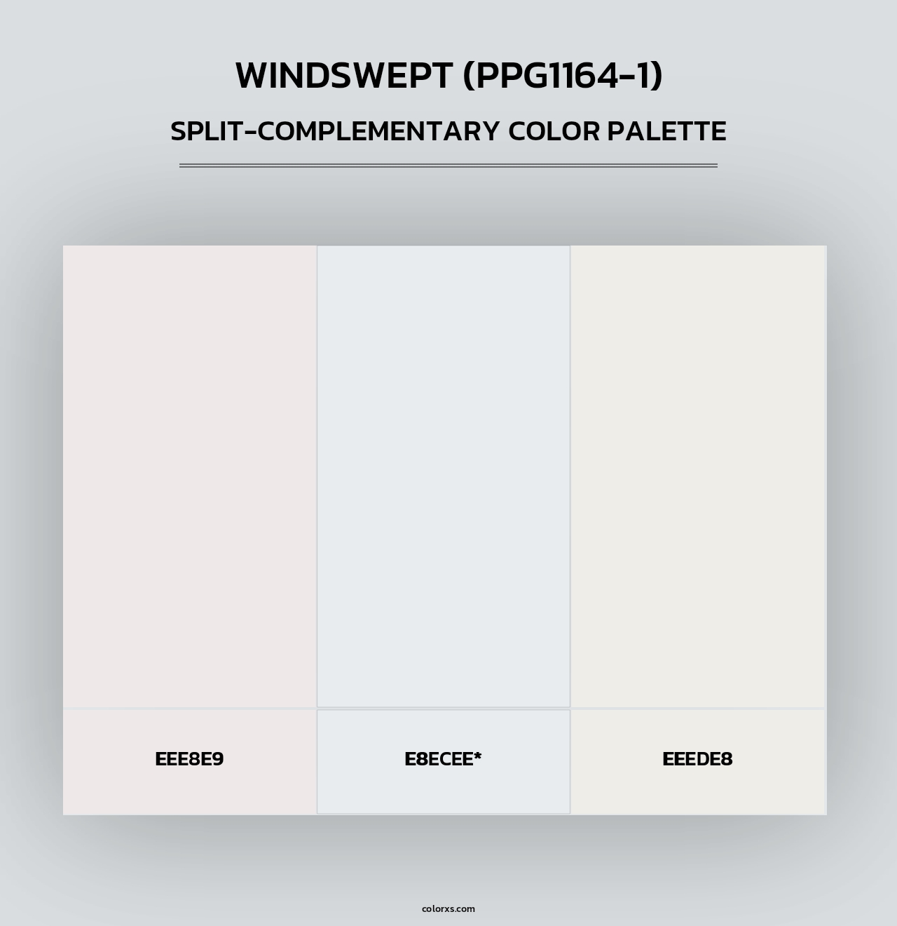 Windswept (PPG1164-1) - Split-Complementary Color Palette