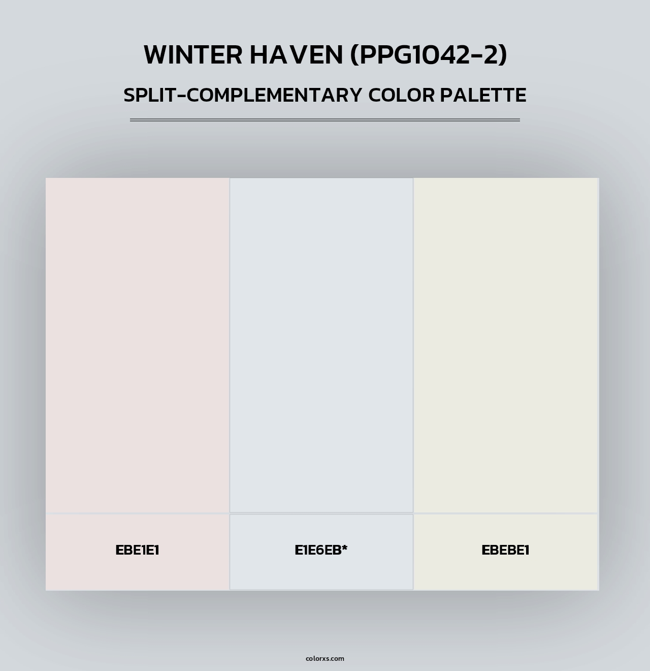 Winter Haven (PPG1042-2) - Split-Complementary Color Palette