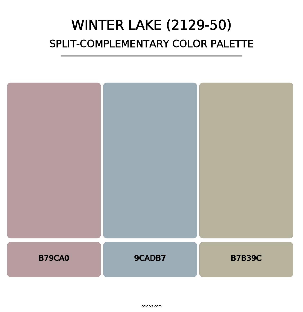 Winter Lake (2129-50) - Split-Complementary Color Palette