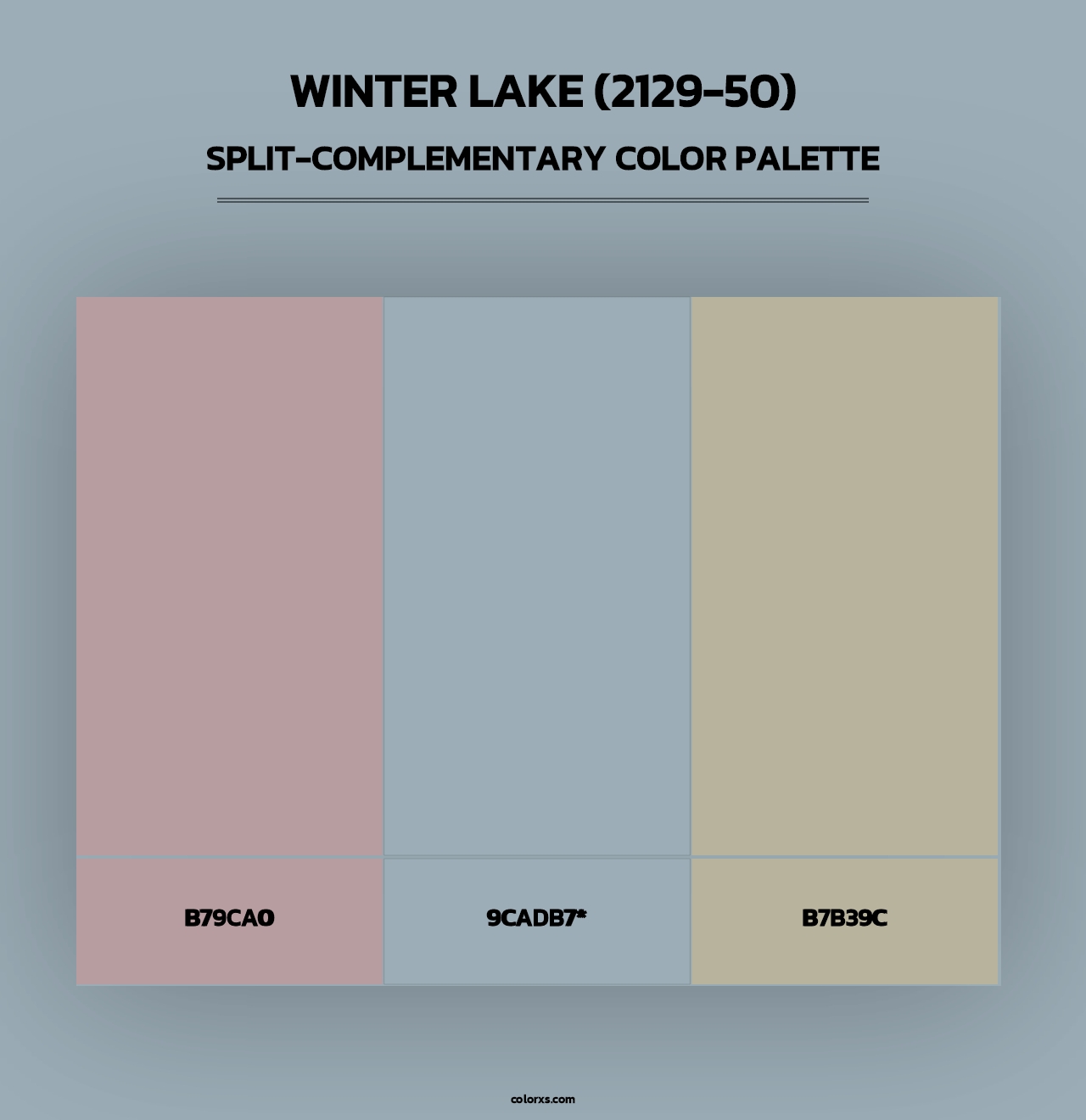 Winter Lake (2129-50) - Split-Complementary Color Palette