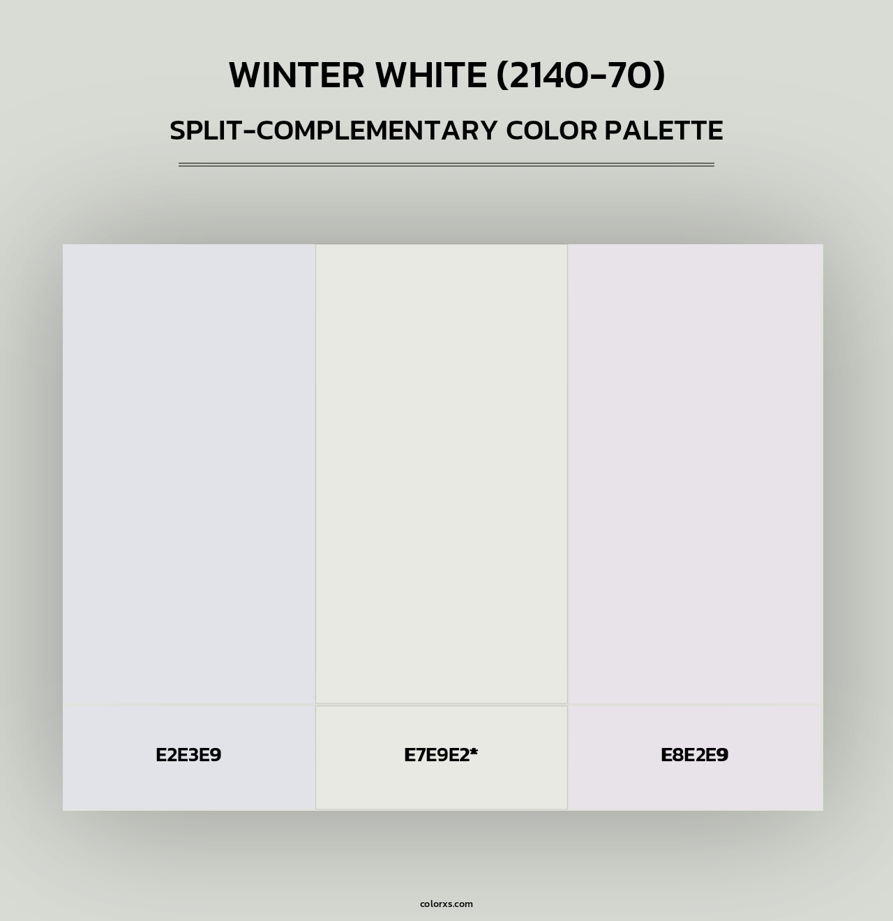 Winter White (2140-70) - Split-Complementary Color Palette