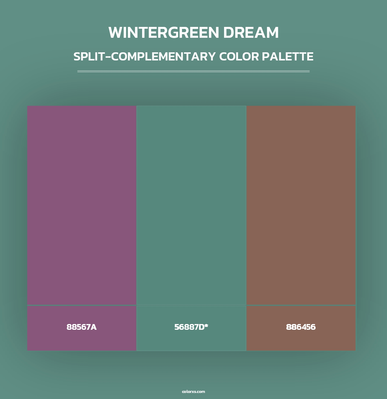 Wintergreen Dream - Split-Complementary Color Palette