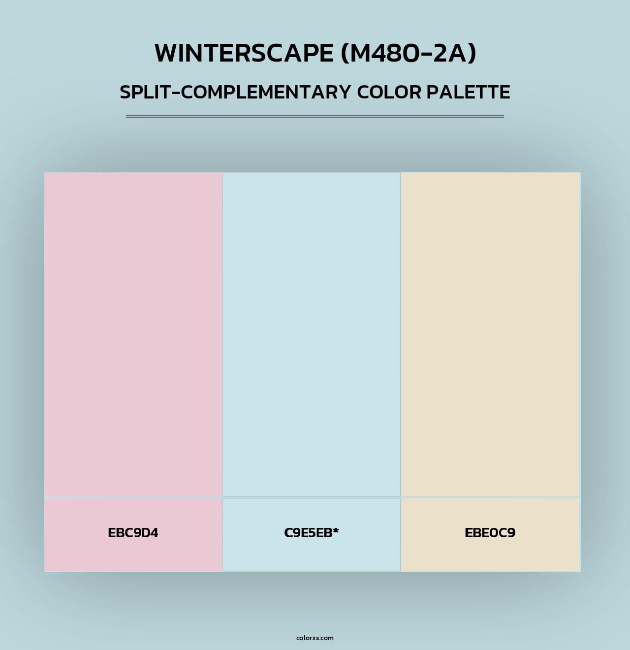 Winterscape (M480-2A) - Split-Complementary Color Palette