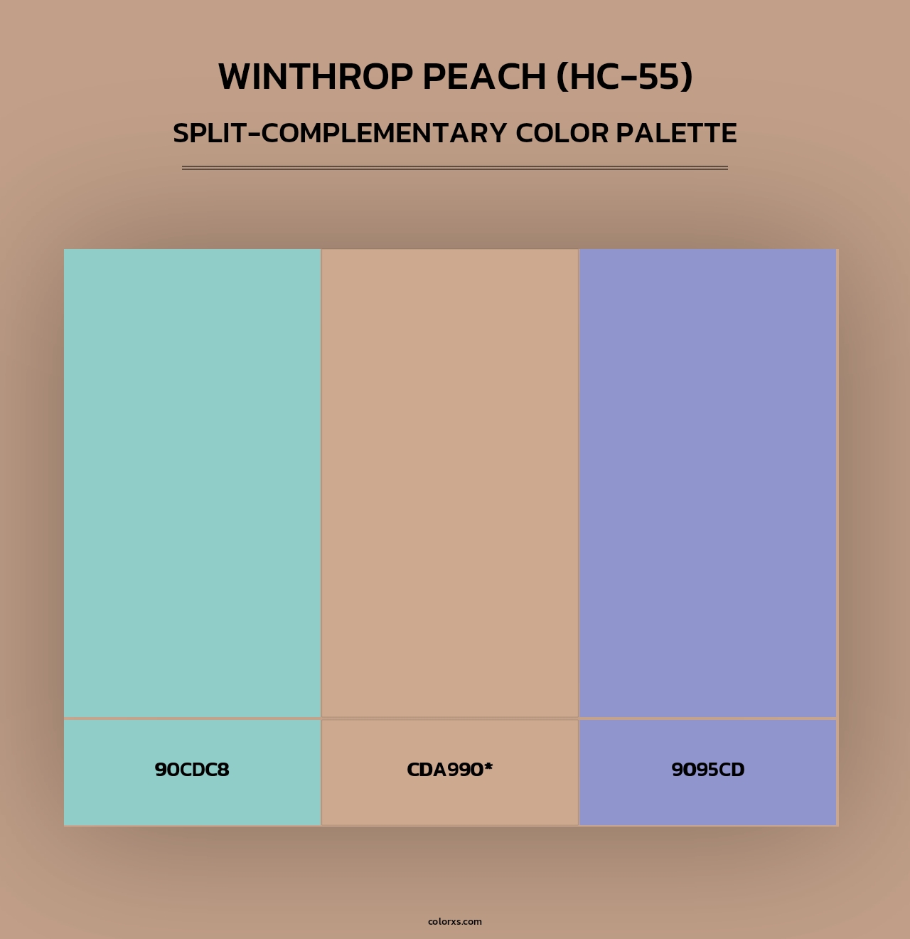 Winthrop Peach (HC-55) - Split-Complementary Color Palette