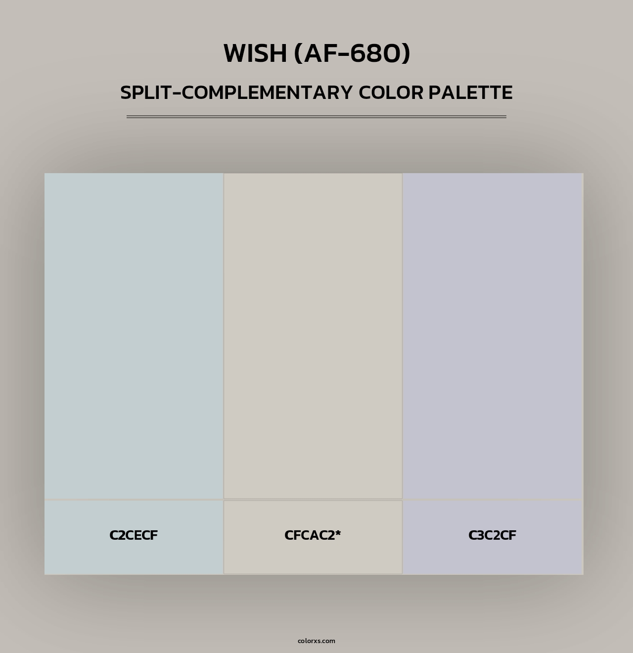 Wish (AF-680) - Split-Complementary Color Palette
