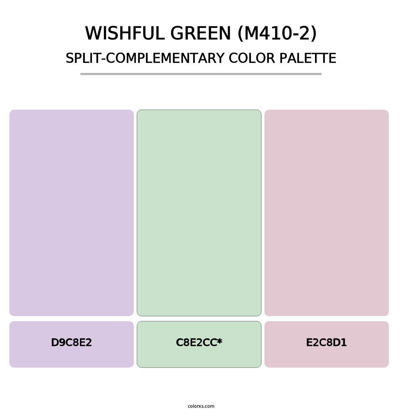 Wishful Green (M410-2) - Split-Complementary Color Palette