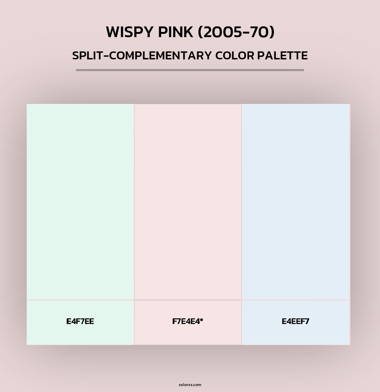 Wispy Pink (2005-70) - Split-Complementary Color Palette