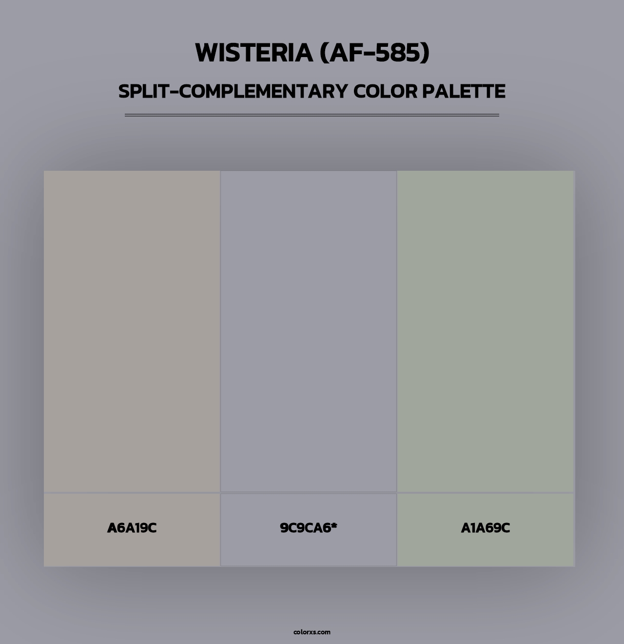 Wisteria (AF-585) - Split-Complementary Color Palette