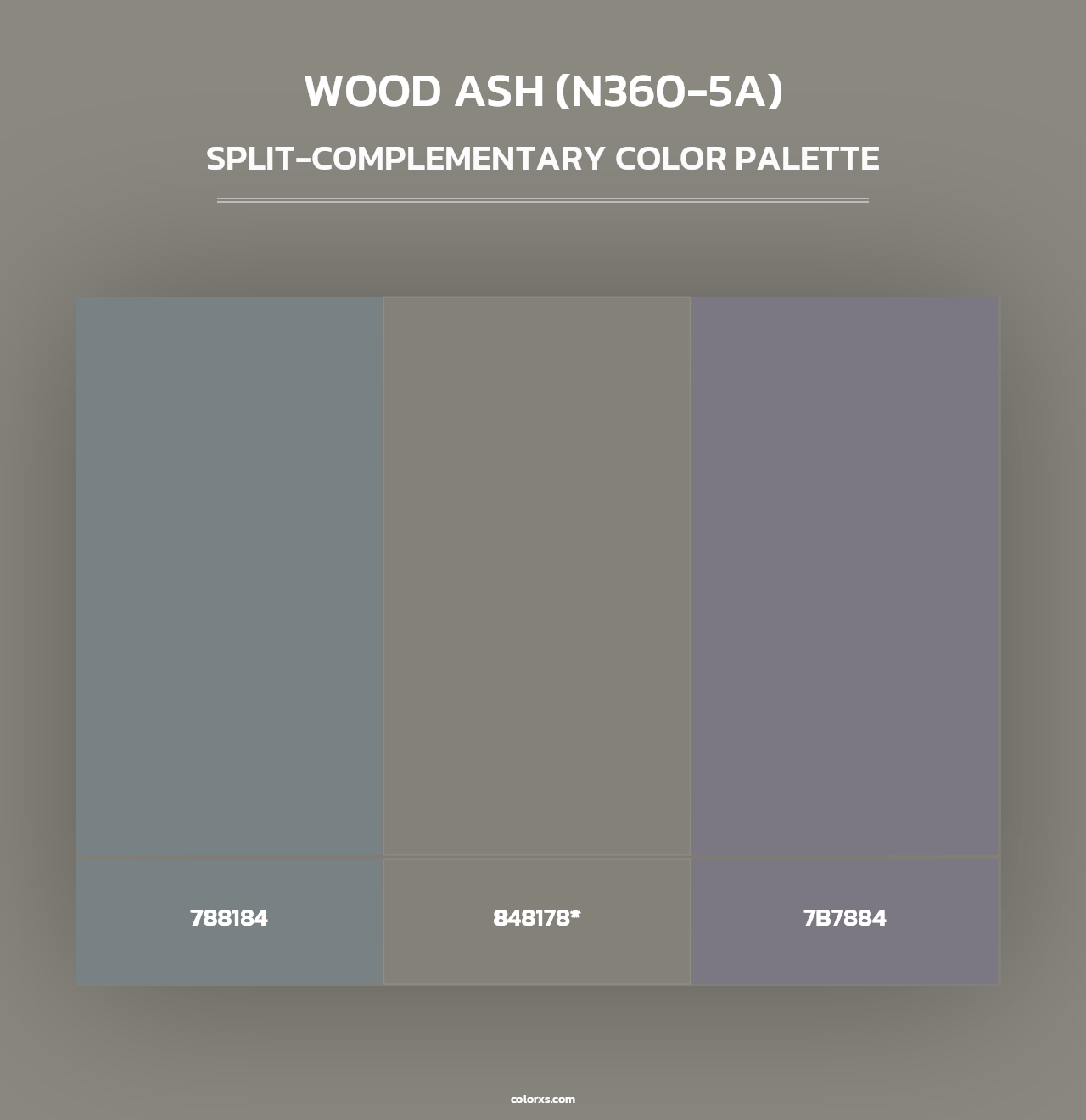 Wood Ash (N360-5A) - Split-Complementary Color Palette