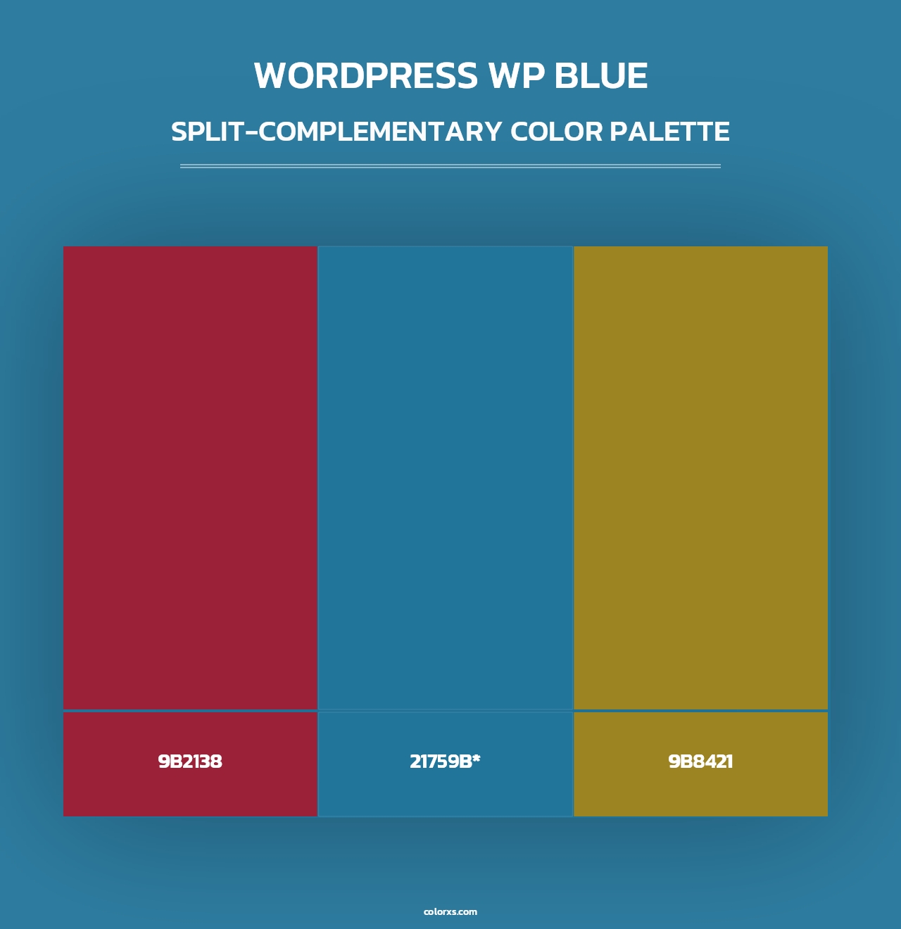 WordPress WP Blue - Split-Complementary Color Palette