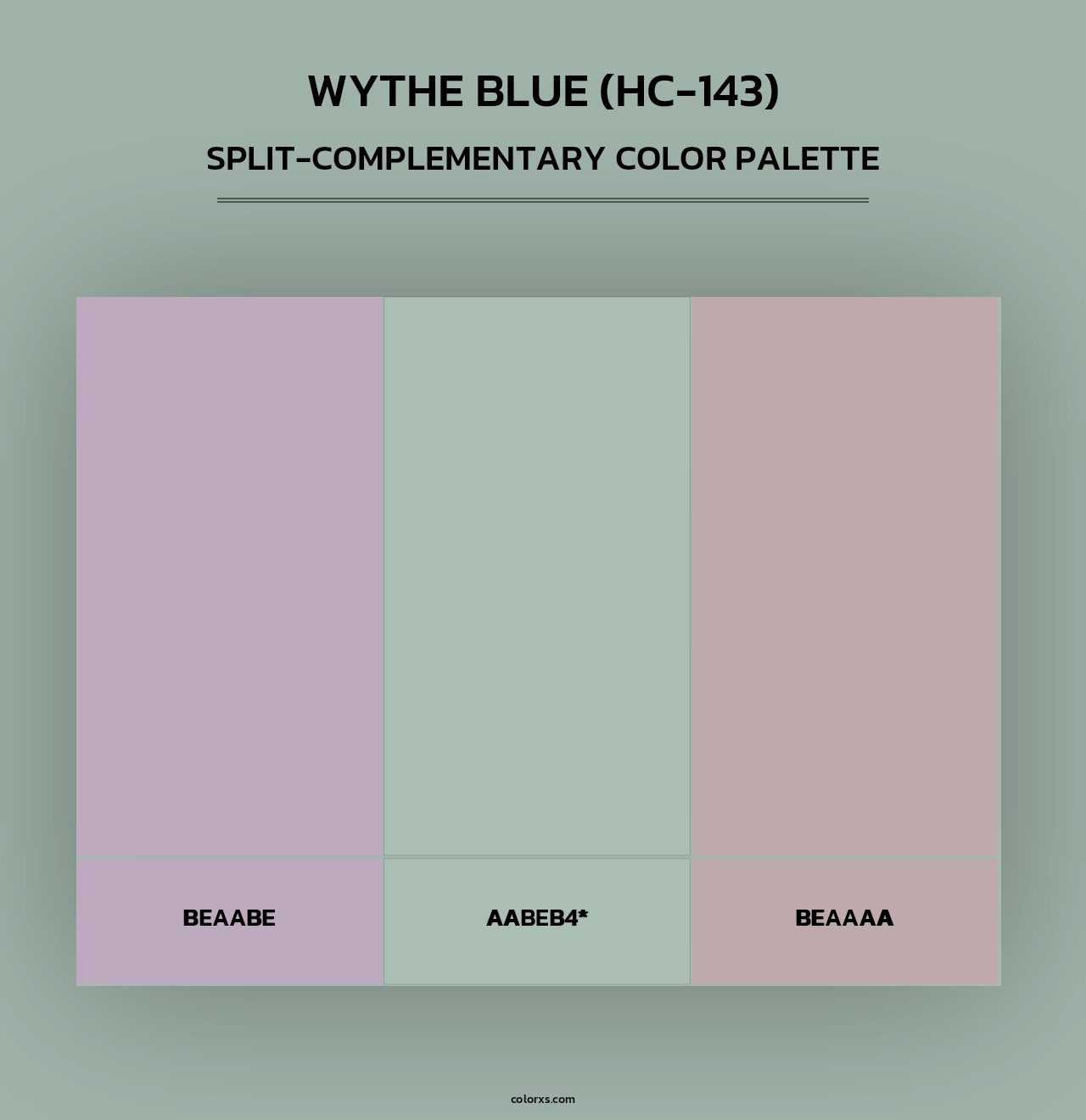 Wythe Blue (HC-143) - Split-Complementary Color Palette