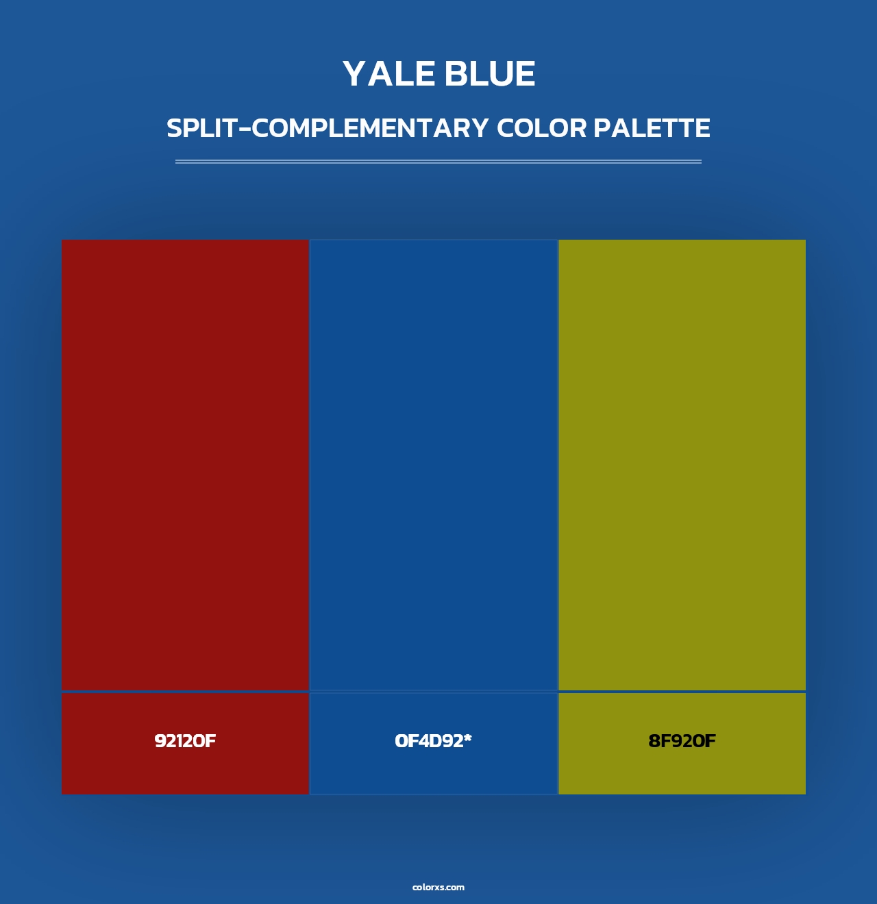 Yale Blue color palettes