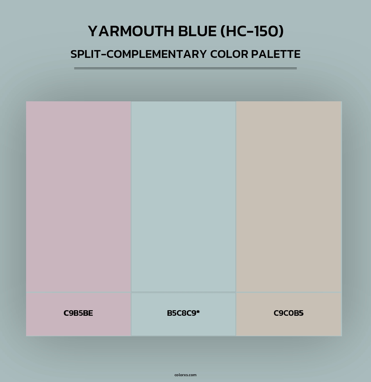 Yarmouth Blue (HC-150) - Split-Complementary Color Palette