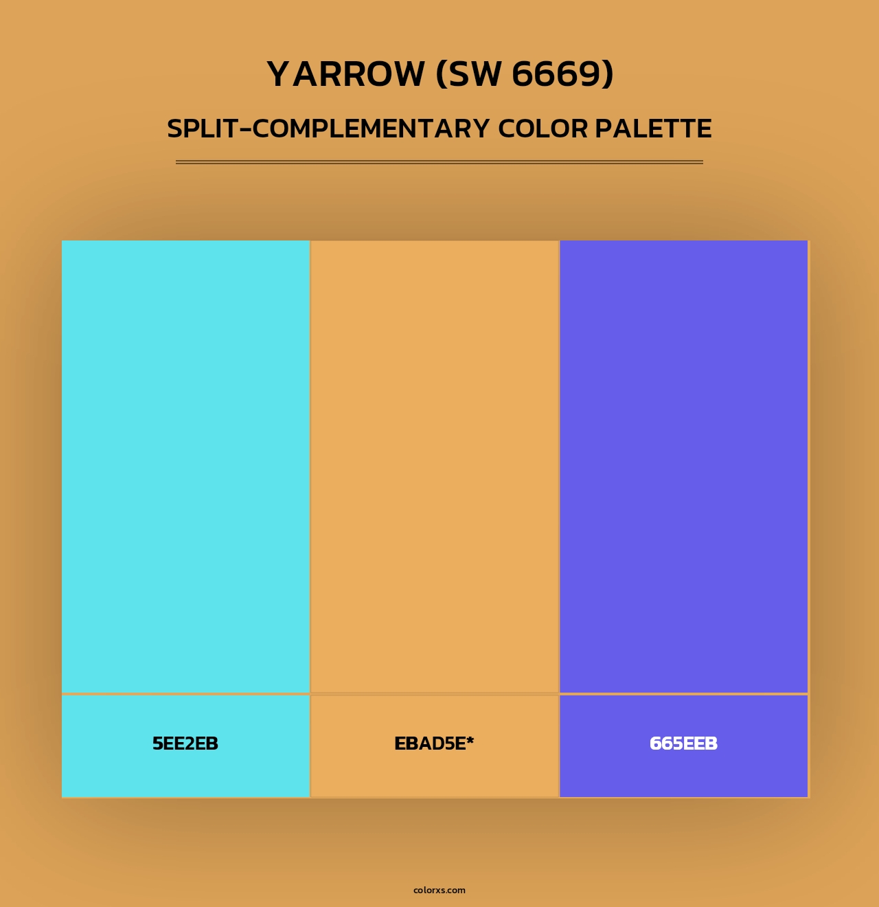 Yarrow (SW 6669) - Split-Complementary Color Palette