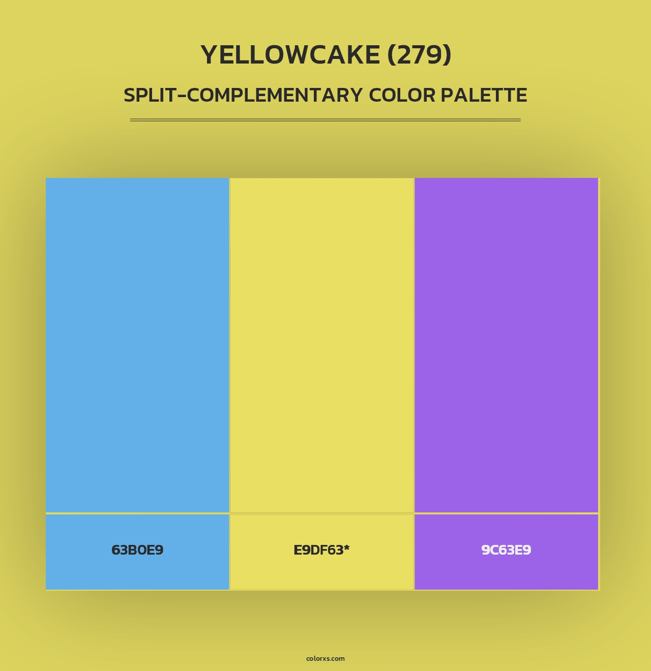 Yellowcake (279) - Split-Complementary Color Palette