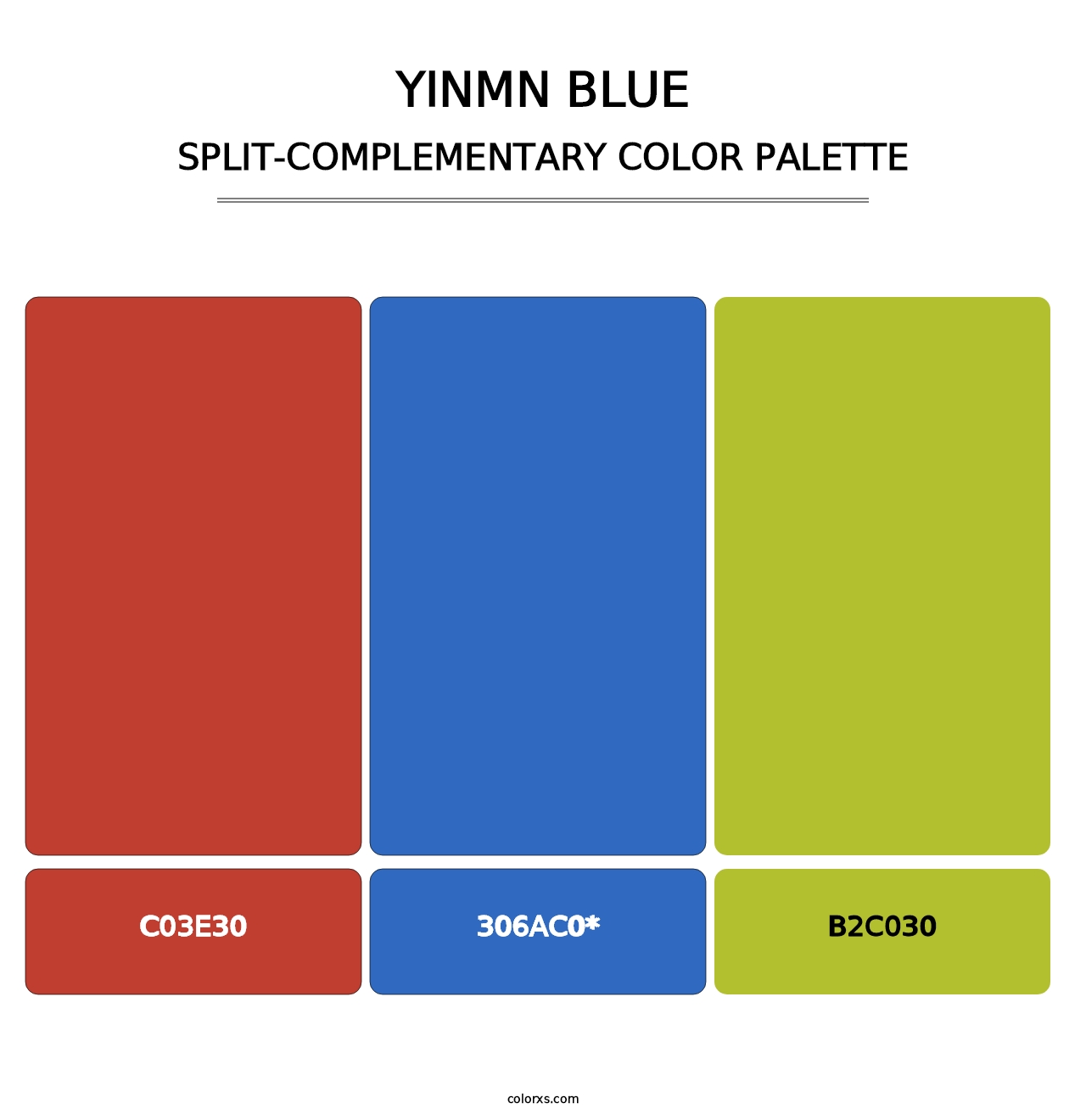 YInMn Blue - Split-Complementary Color Palette