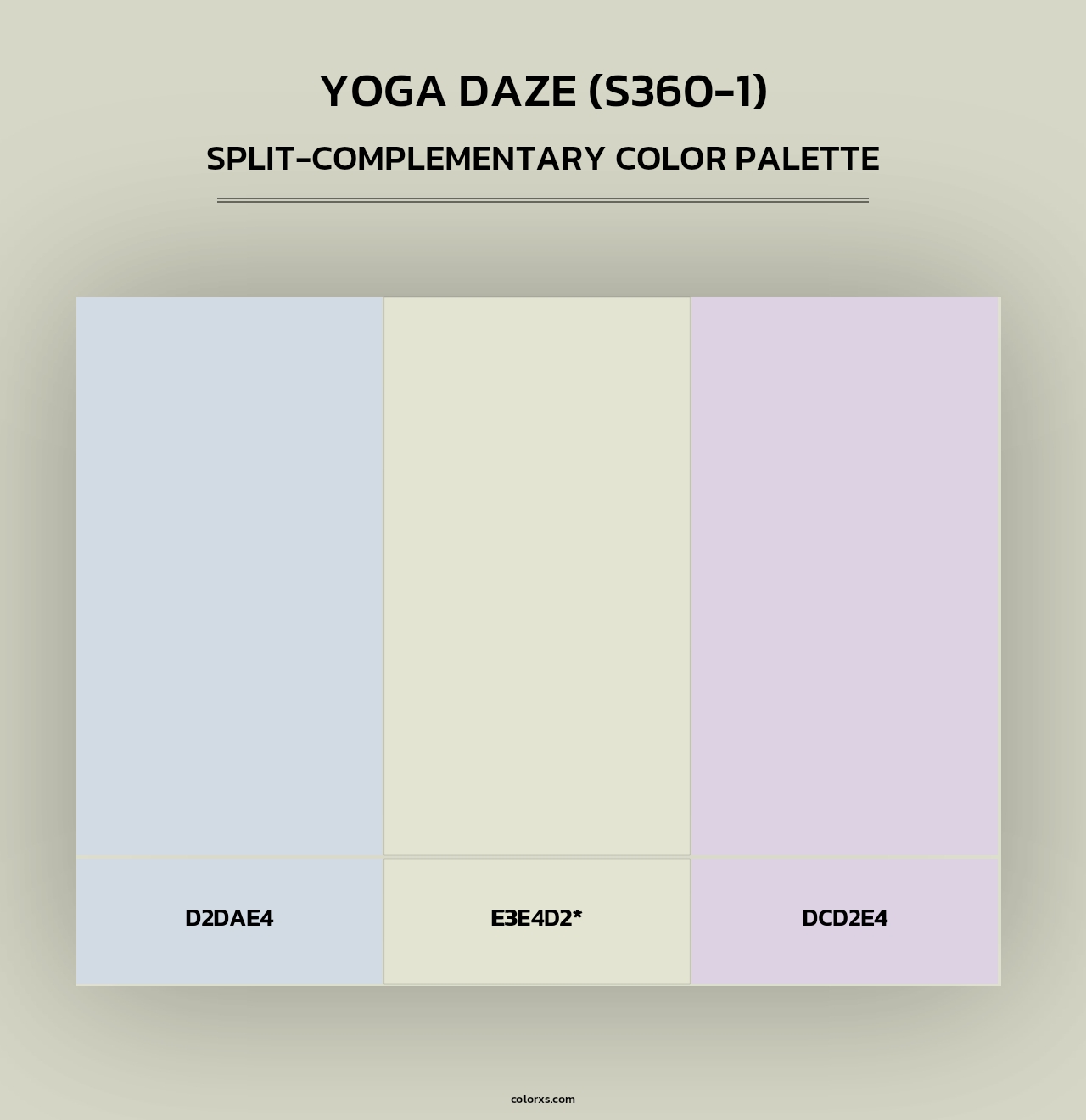 Yoga Daze (S360-1) - Split-Complementary Color Palette