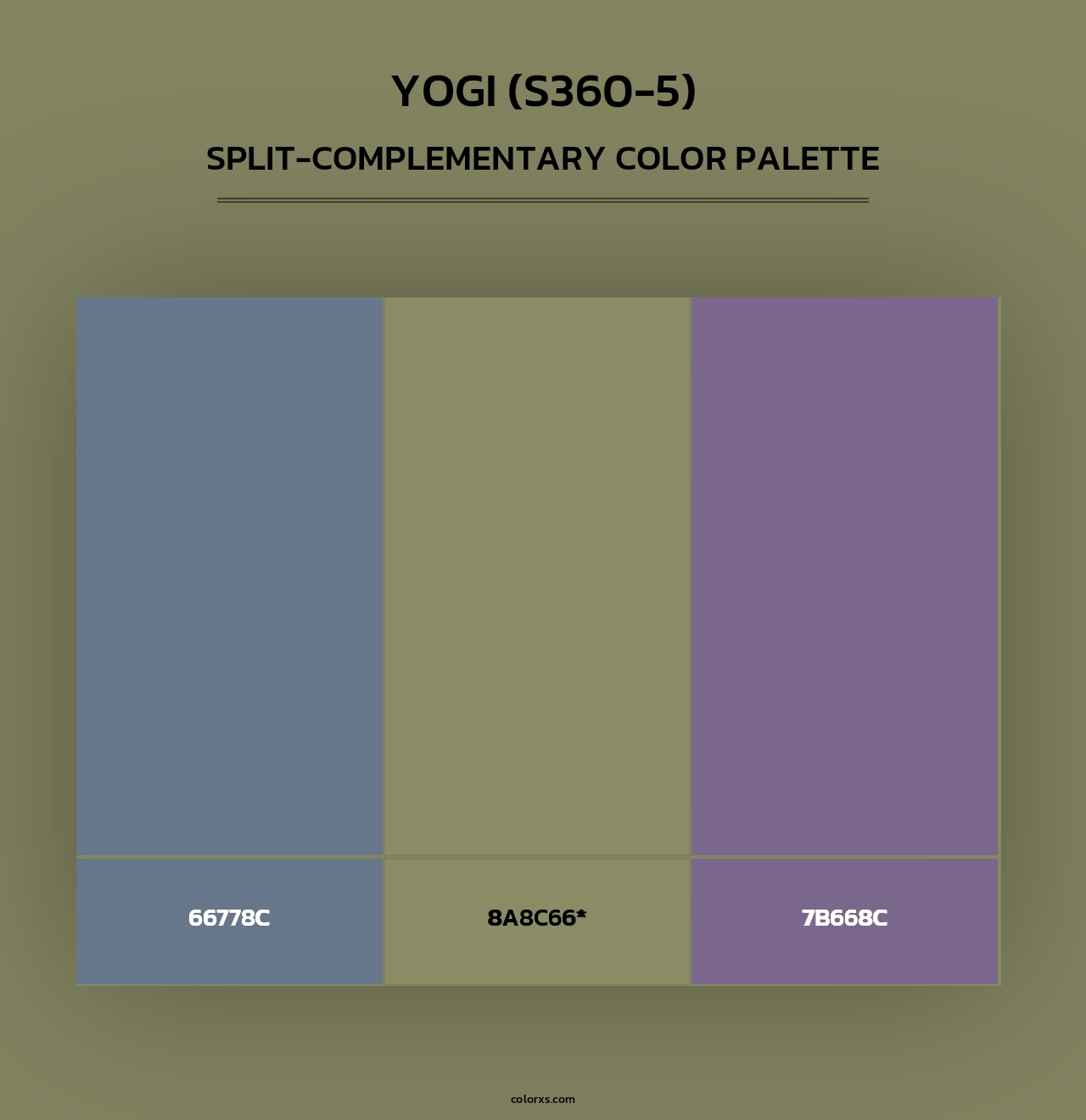 Yogi (S360-5) - Split-Complementary Color Palette