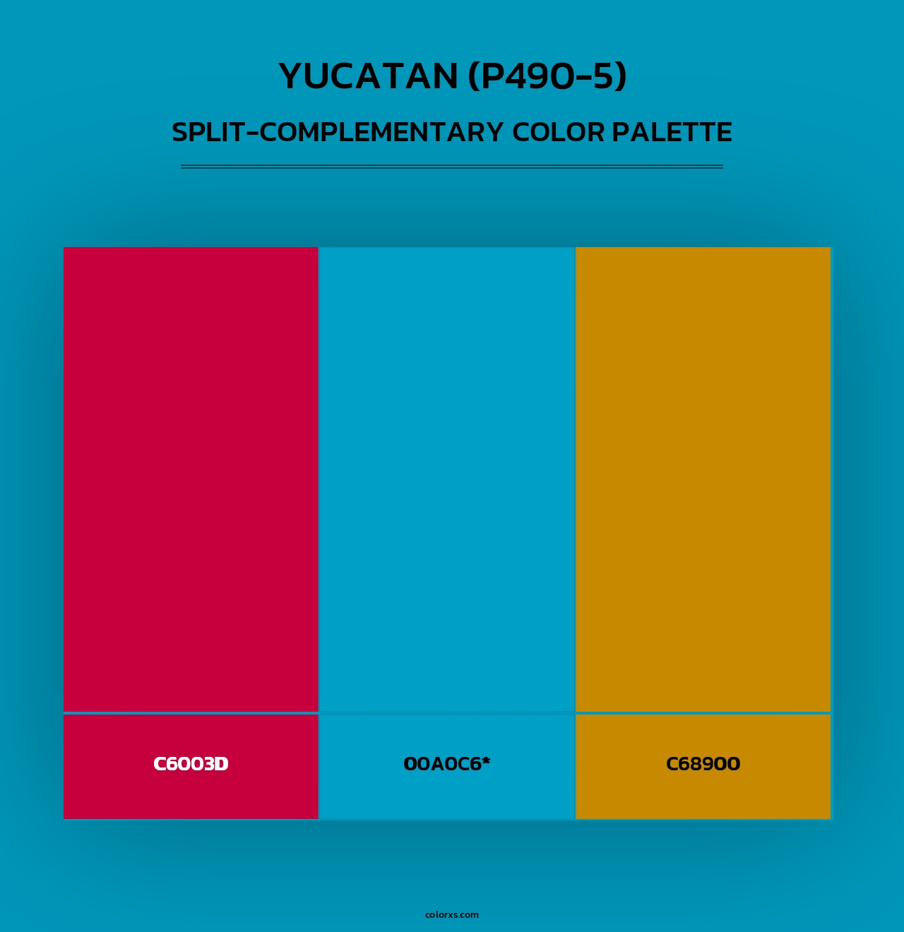 Yucatan (P490-5) - Split-Complementary Color Palette