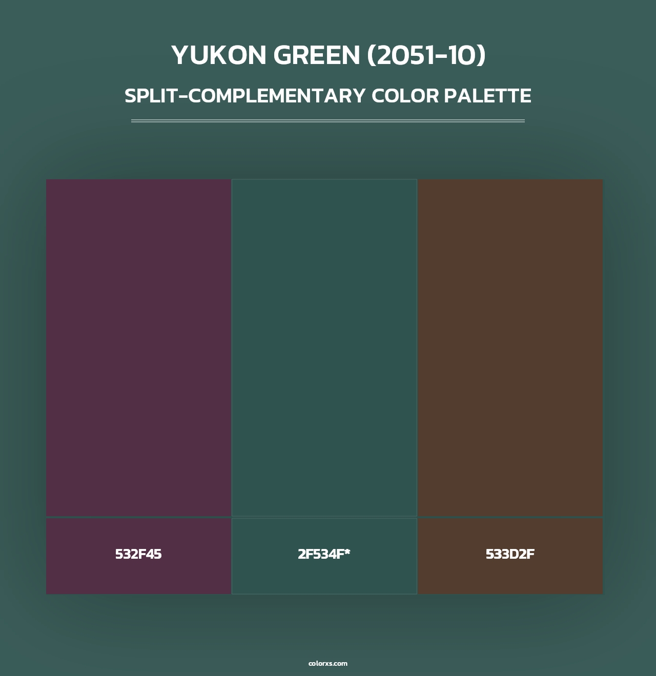 Yukon Green (2051-10) - Split-Complementary Color Palette