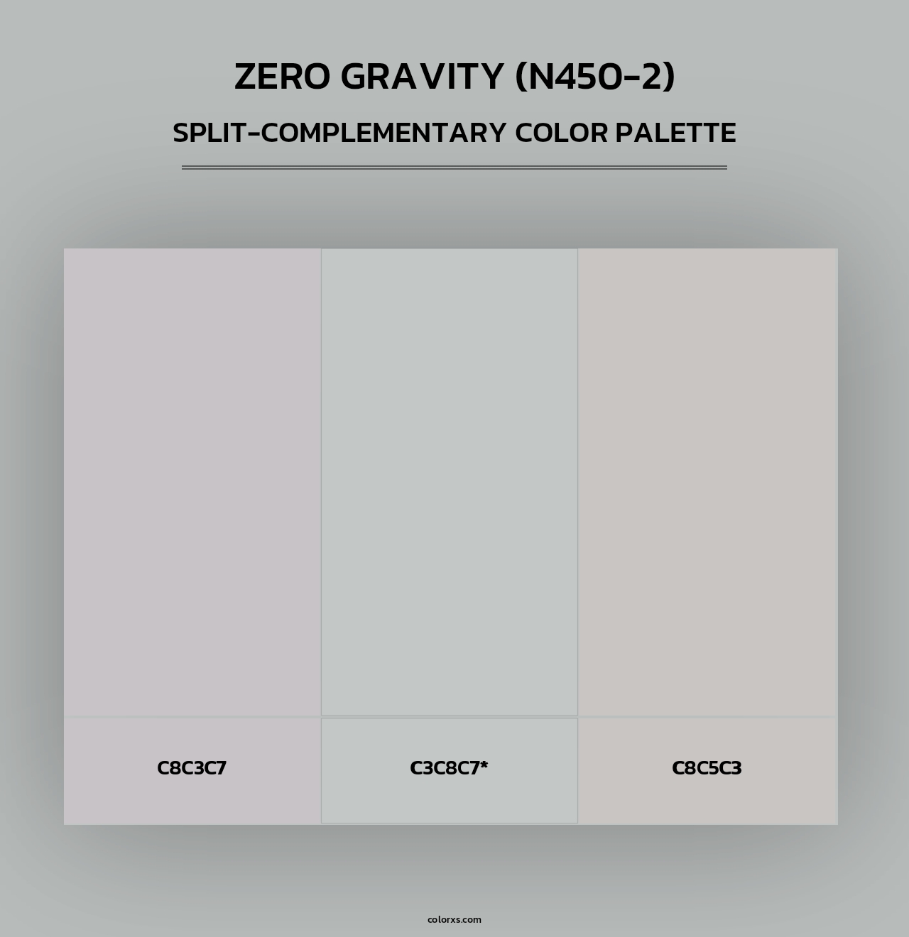 Zero Gravity (N450-2) - Split-Complementary Color Palette