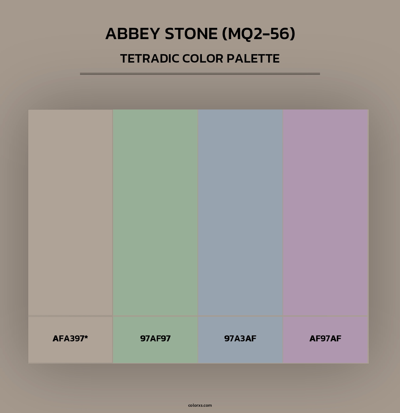 Abbey Stone (MQ2-56) - Tetradic Color Palette