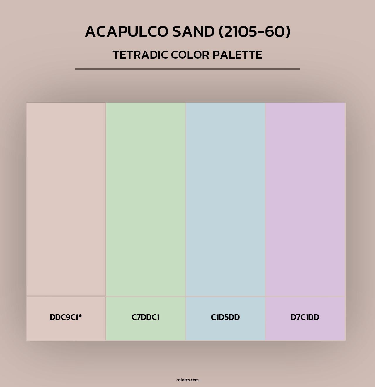 Acapulco Sand (2105-60) - Tetradic Color Palette