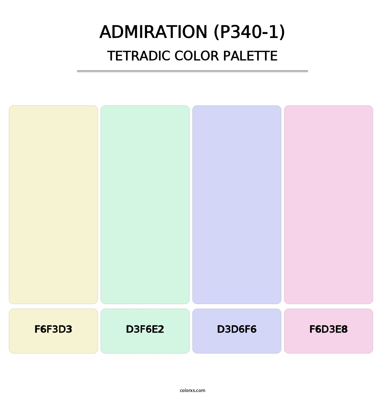Admiration (P340-1) - Tetradic Color Palette