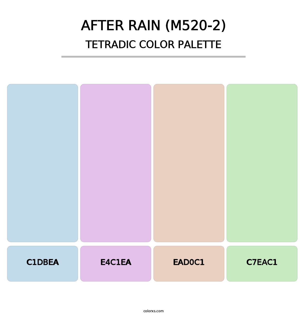 After Rain (M520-2) - Tetradic Color Palette