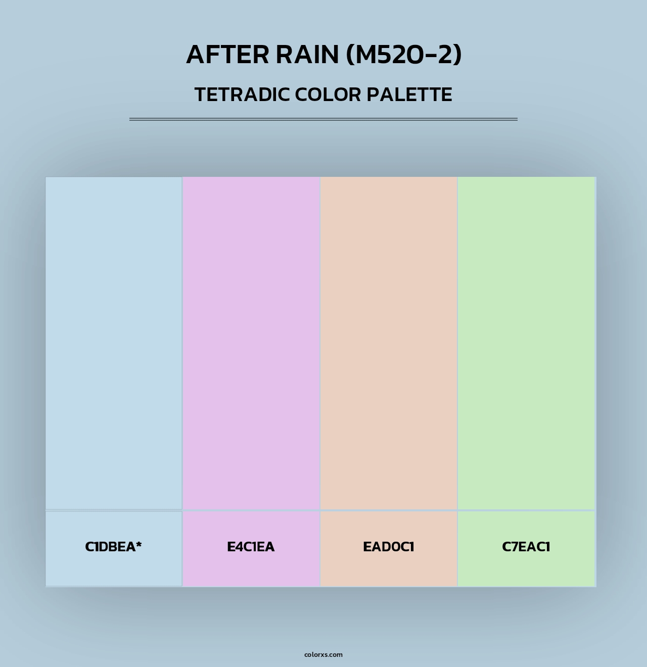 After Rain (M520-2) - Tetradic Color Palette