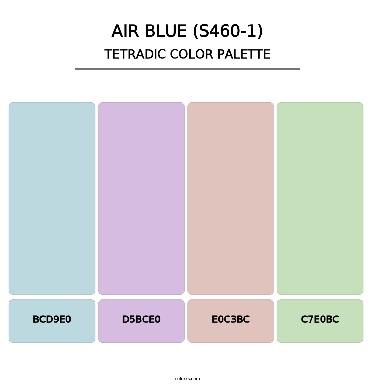 Air Blue (S460-1) - Tetradic Color Palette