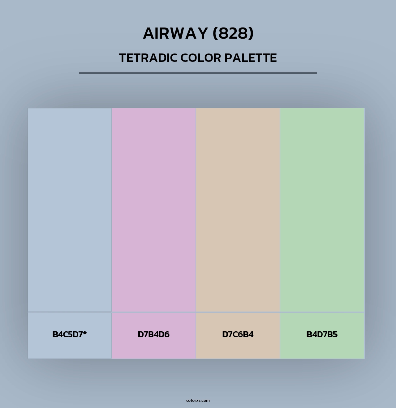 Airway (828) - Tetradic Color Palette