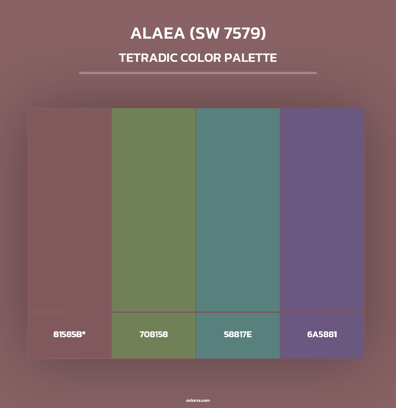Alaea (SW 7579) - Tetradic Color Palette