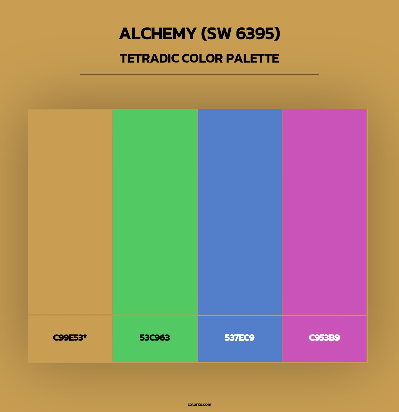 Alchemy (SW 6395) - Tetradic Color Palette