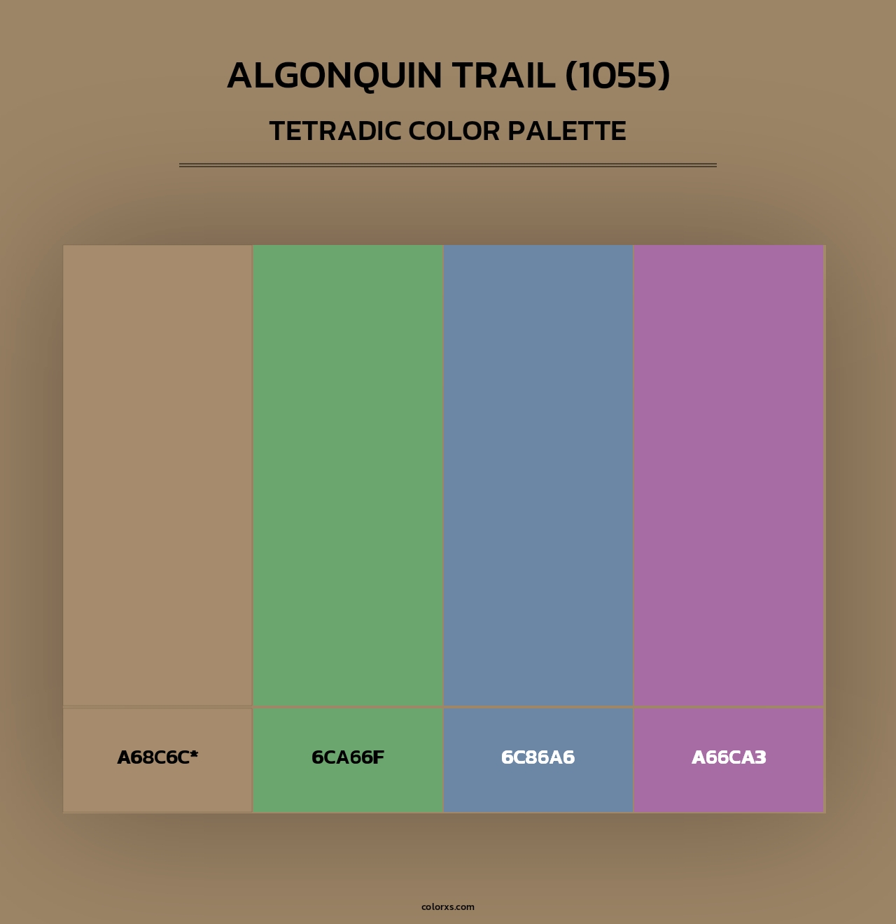Algonquin Trail (1055) - Tetradic Color Palette
