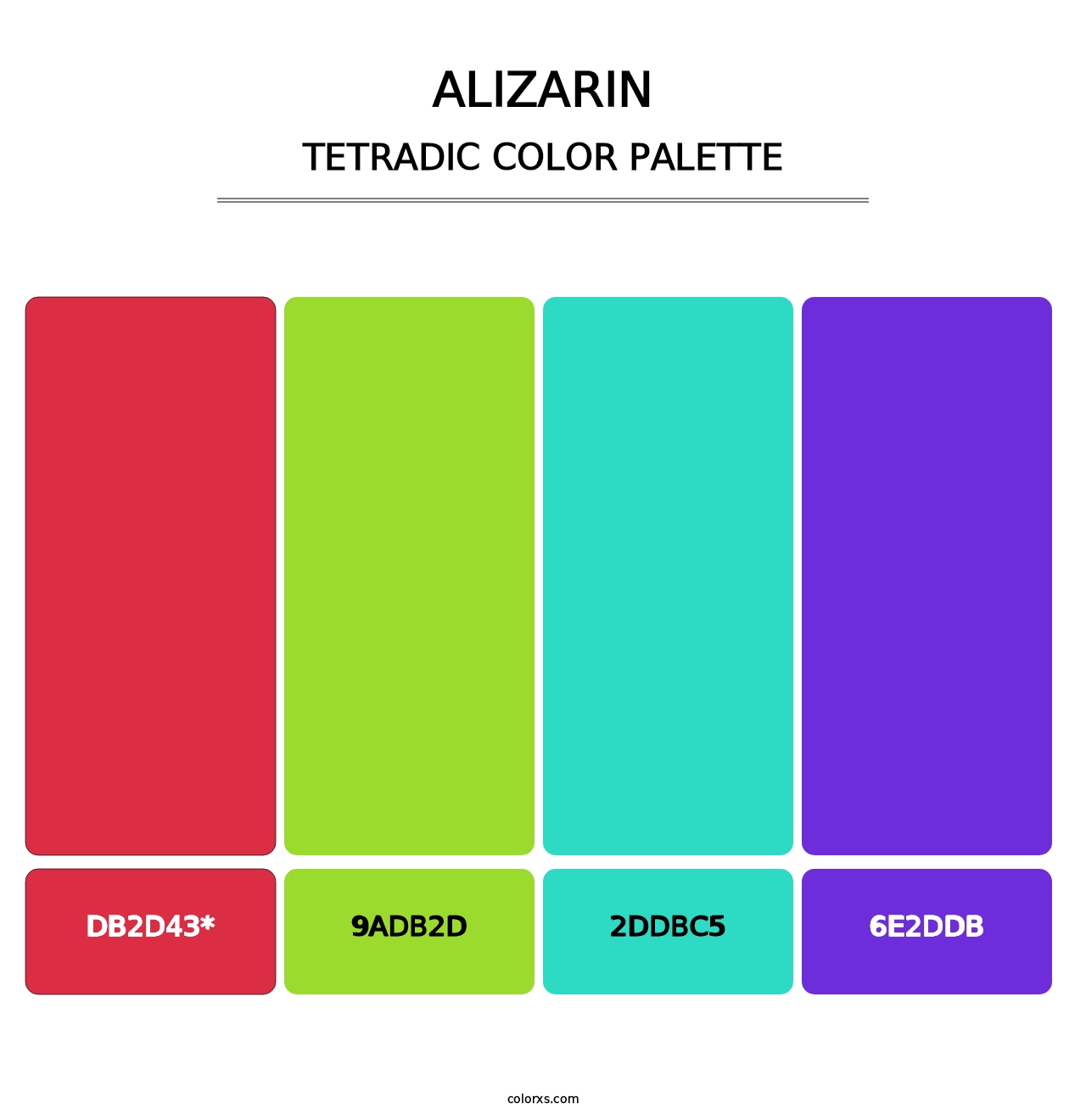 Alizarin - Tetradic Color Palette