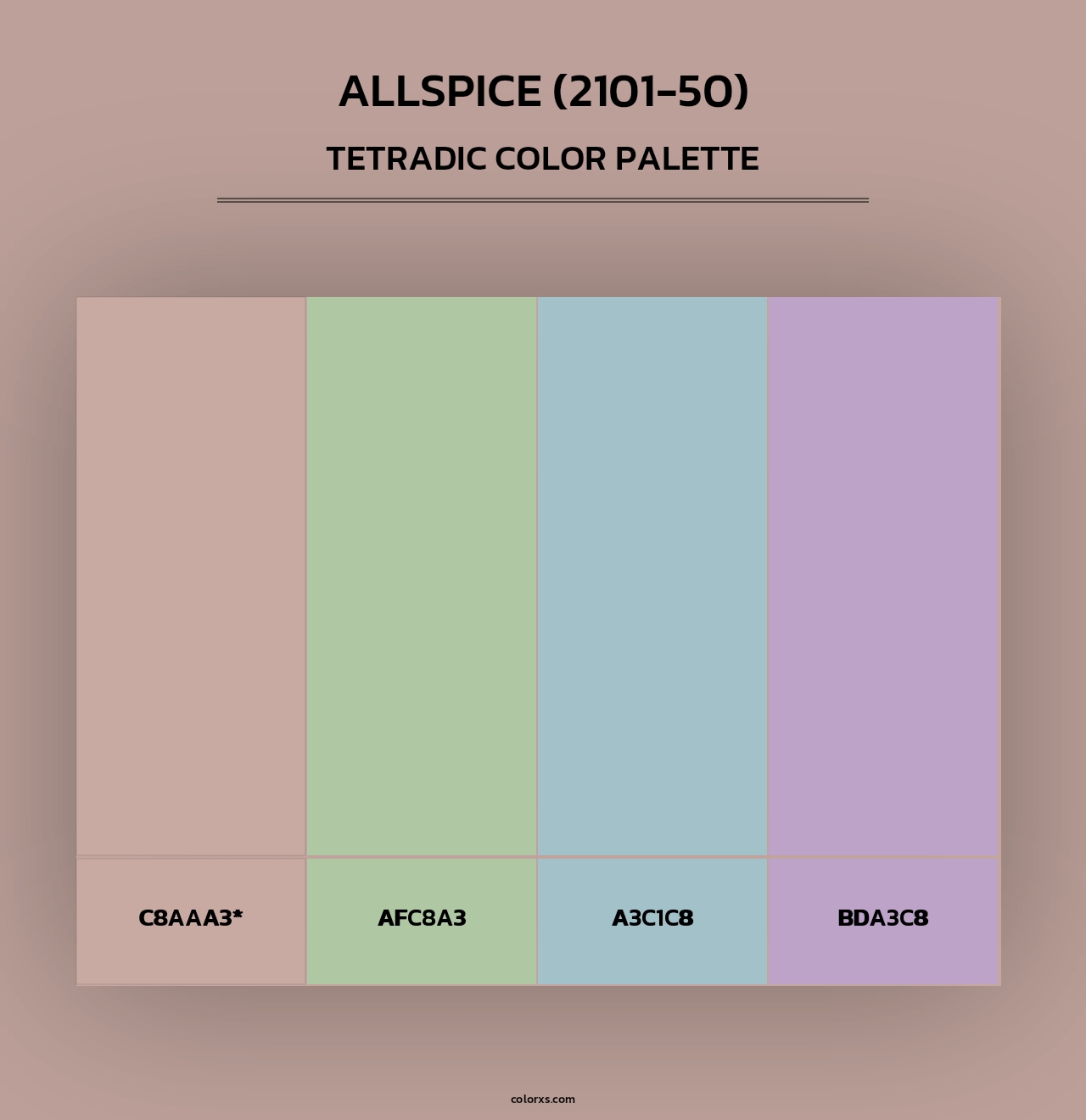 Allspice (2101-50) - Tetradic Color Palette