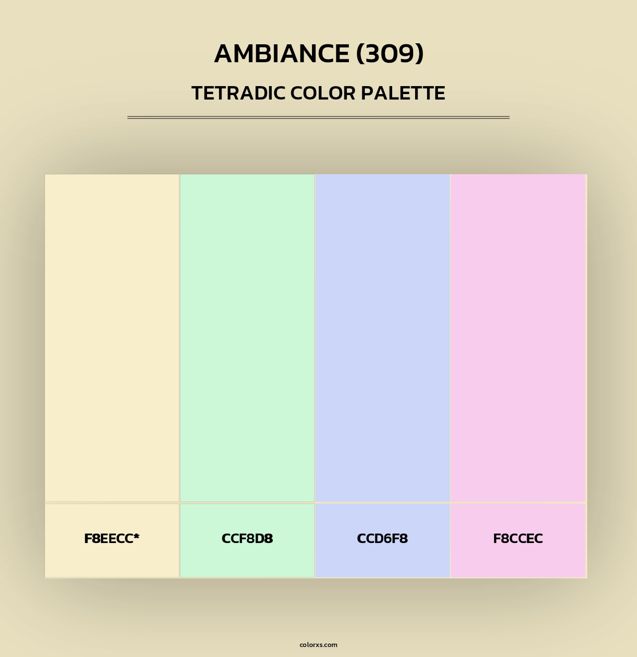 Ambiance (309) - Tetradic Color Palette