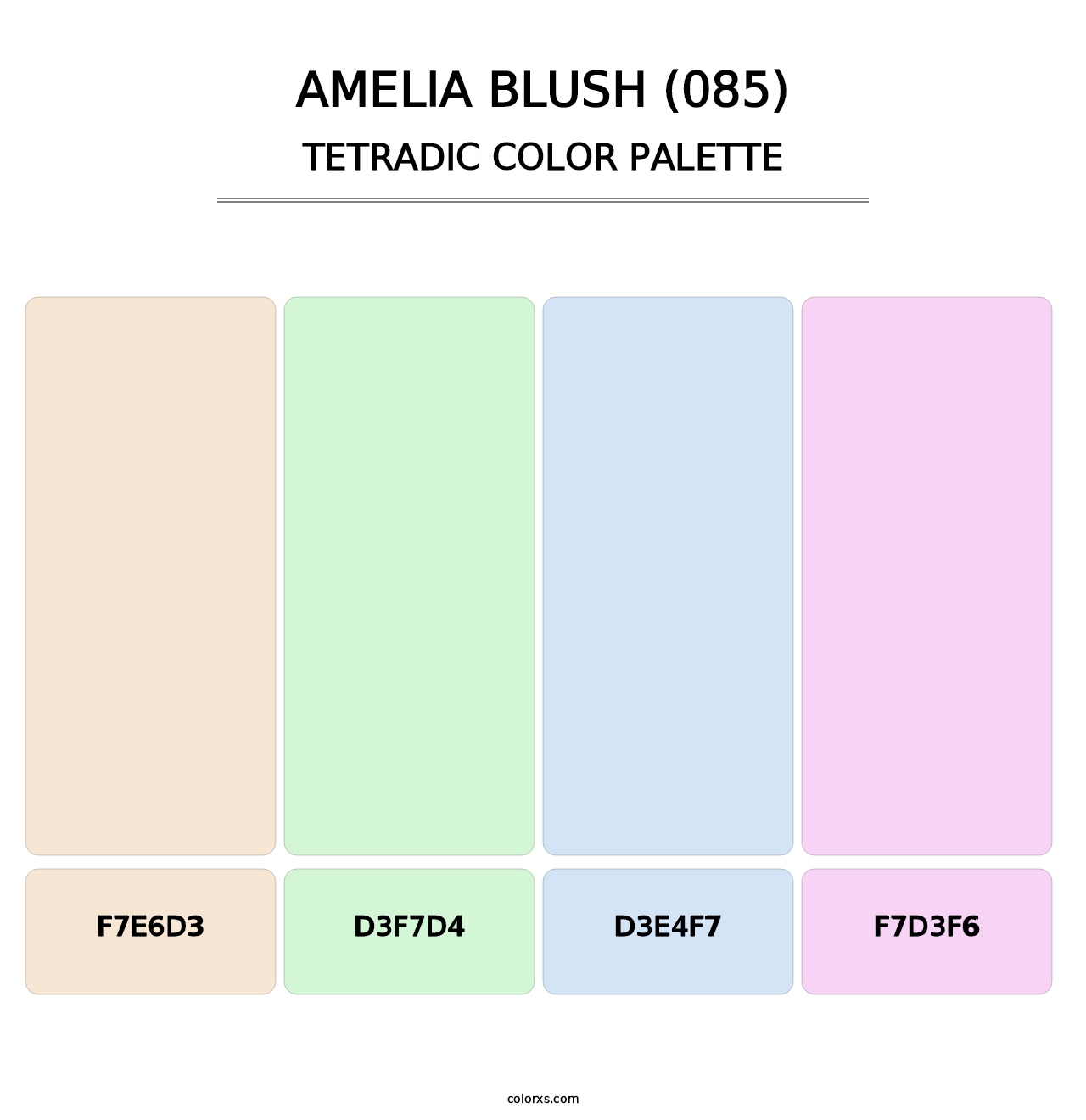 Amelia Blush (085) - Tetradic Color Palette