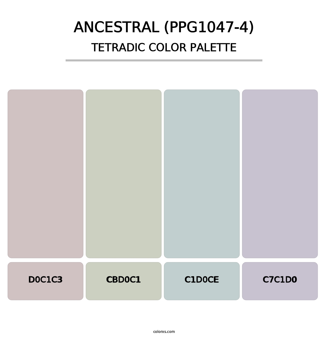 Ancestral (PPG1047-4) - Tetradic Color Palette