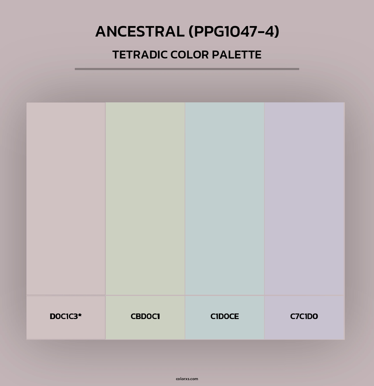 Ancestral (PPG1047-4) - Tetradic Color Palette