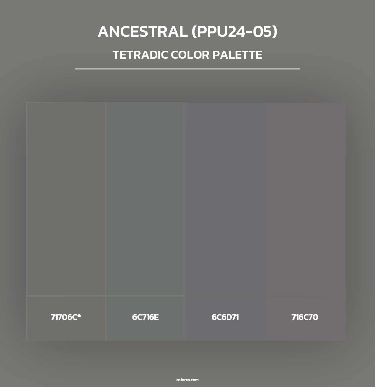 Ancestral (PPU24-05) - Tetradic Color Palette